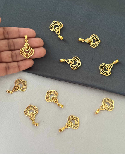 Gold-Plated Lattice Pendants