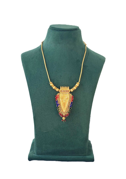 Traditional Beaded Nettipattam Necklace