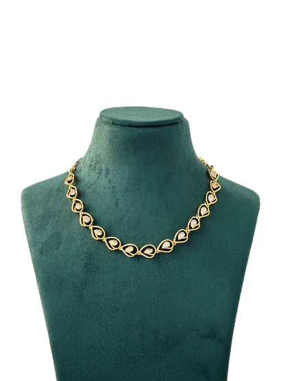 Gold Plated Heart-Link Necklace