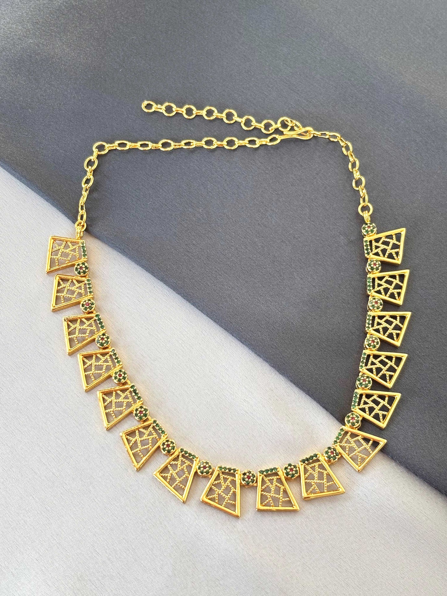 Geometric Shape Designer Necklace 1