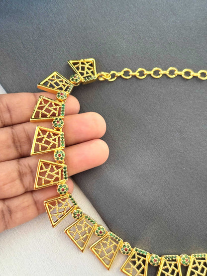 Geometric Shape Designer Necklace 1