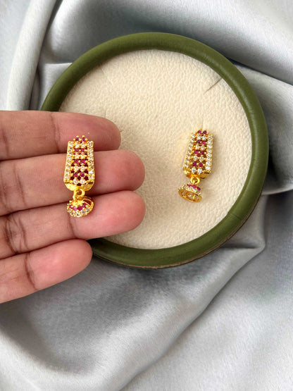 Gold Plated Bell Drop Earrings