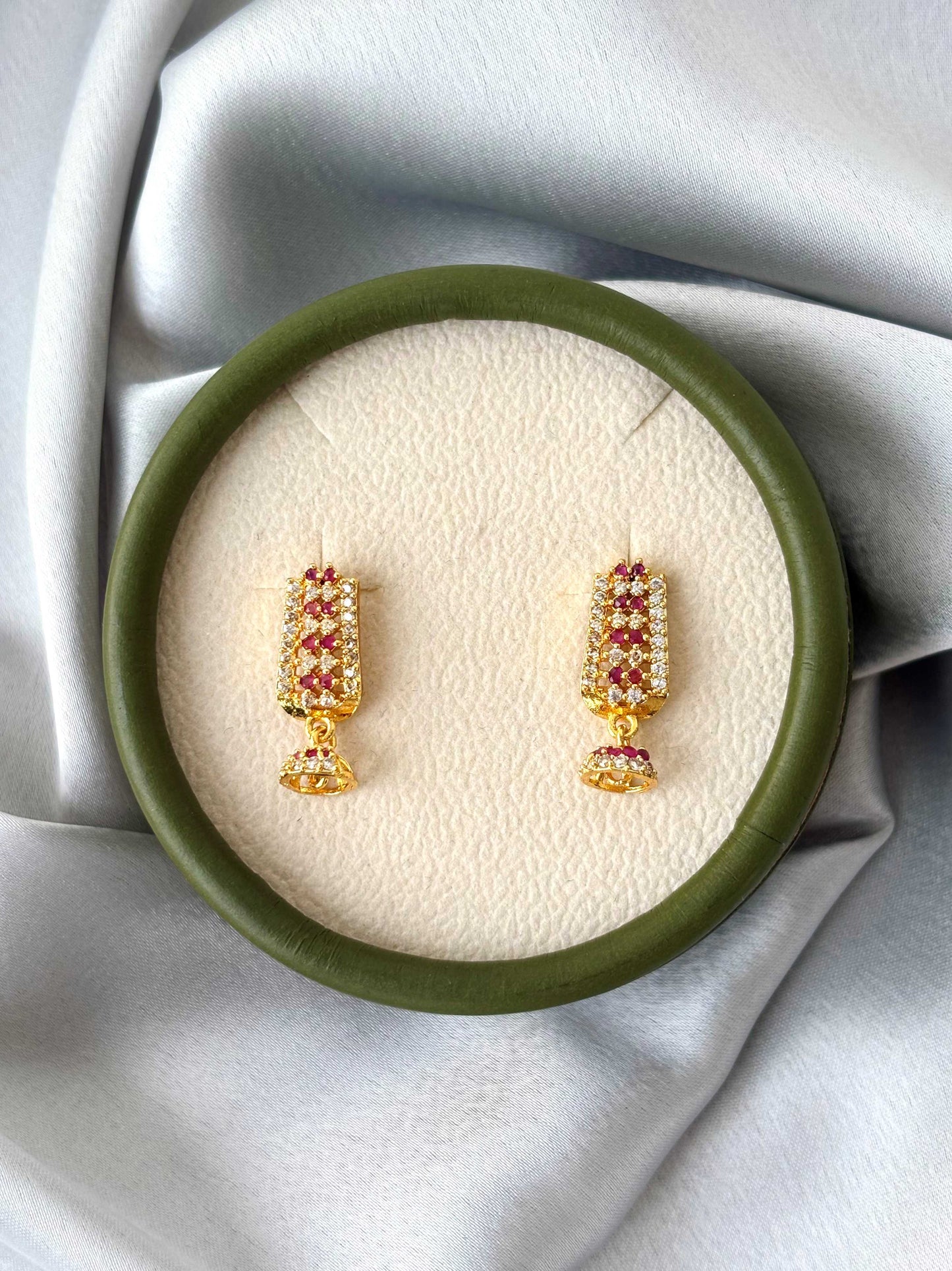 Gold Plated Bell Drop Earrings