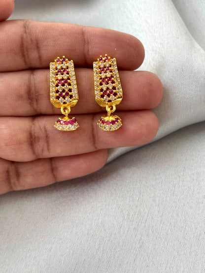 Gold Plated Bell Drop Earrings