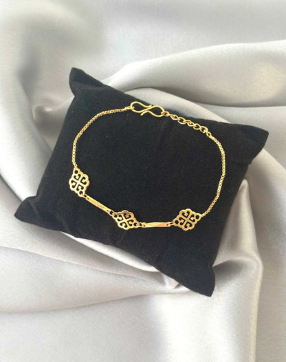 Gold-Plated Sleek Box Chain Bracelet