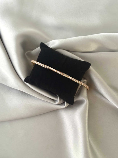 Sparkling Square Cut Crystal Bracelet