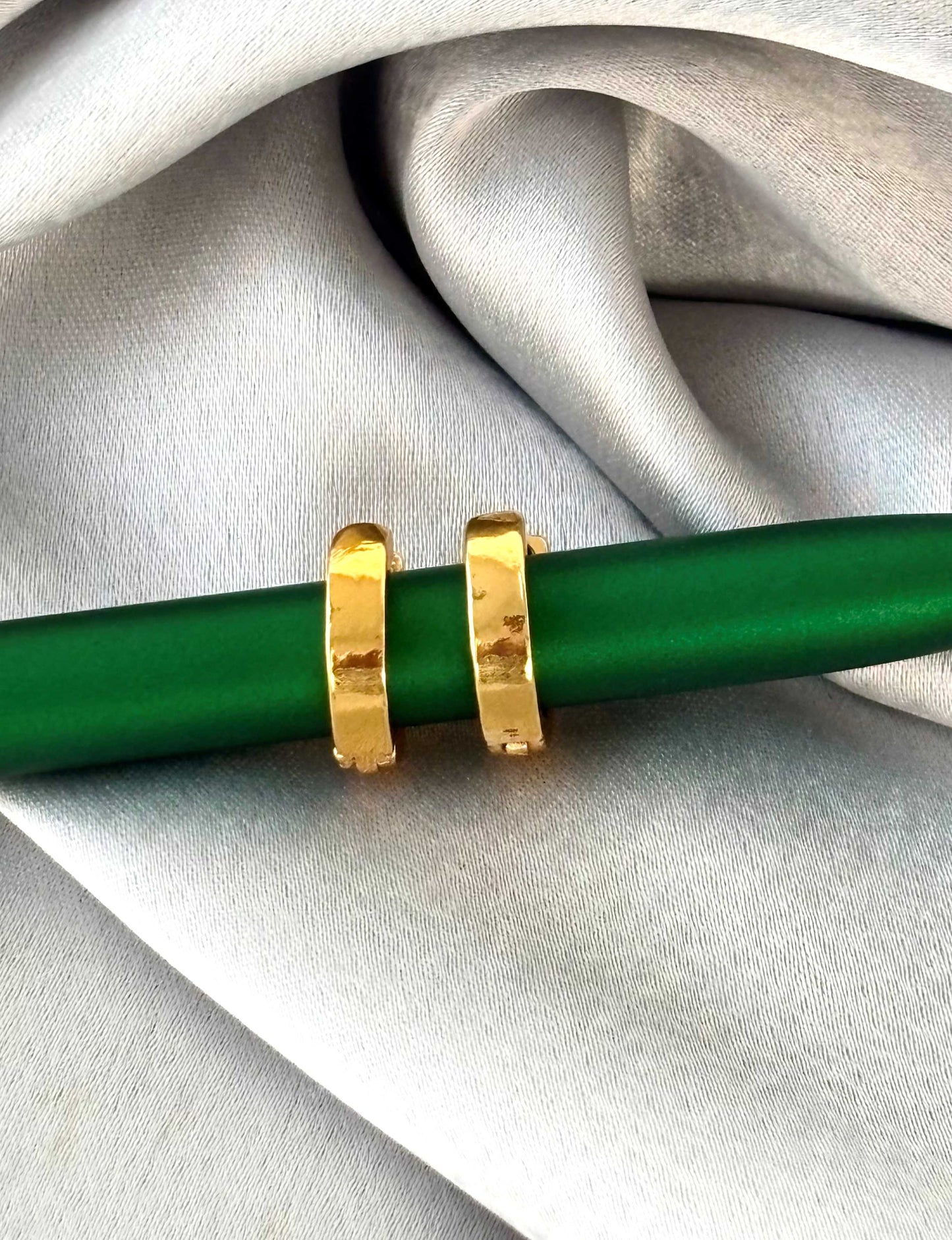 Classic Polished Gold-Plated Huggies