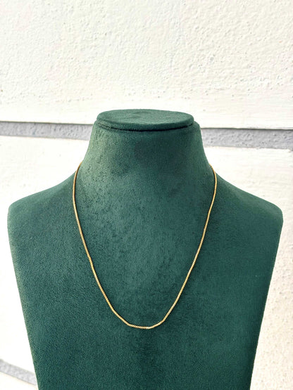 Gold-Plated Box Chain 17 Inches