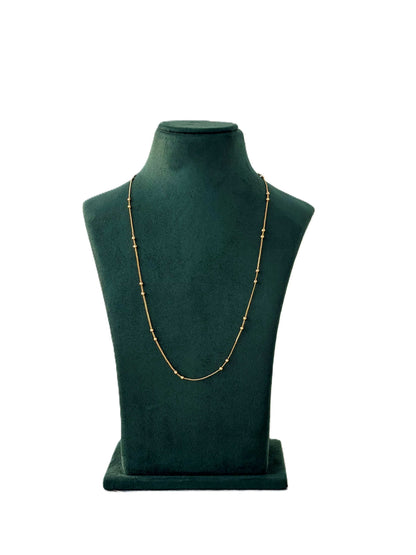 Polished Bead Gold-Plated Chain