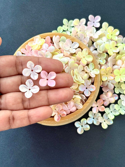 Pastel Matte Floral Acrylic Beads