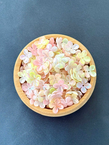 Pastel Matte Floral Acrylic Beads