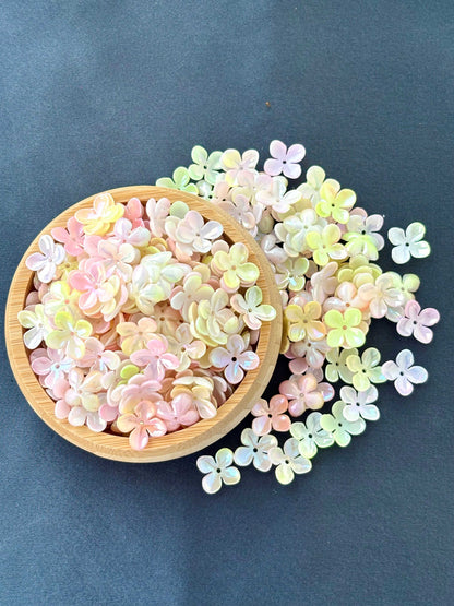 Pastel Matte Floral Acrylic Beads