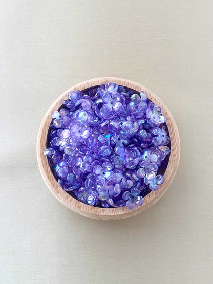 Four Petals Purple Flower Beads