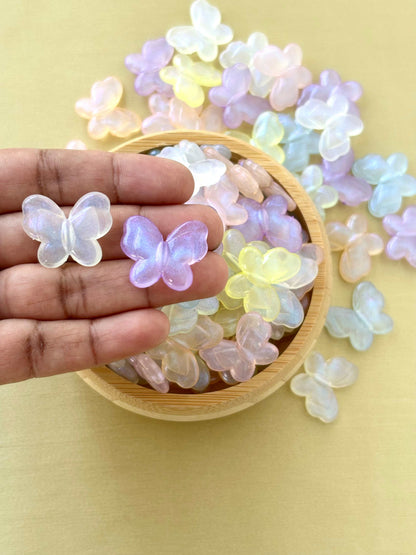 Pastel Shimmer Butterfly Beads