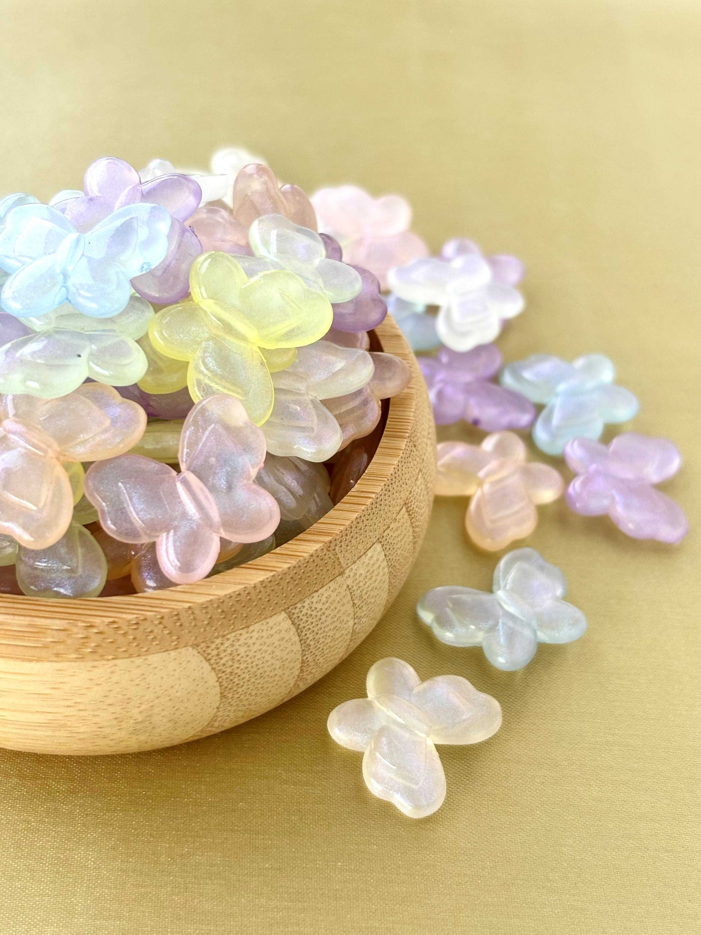 Pastel Shimmer Butterfly Beads