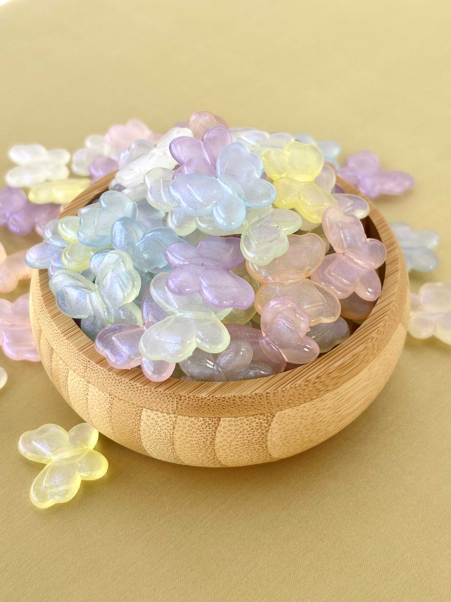 Pastel Shimmer Butterfly Beads