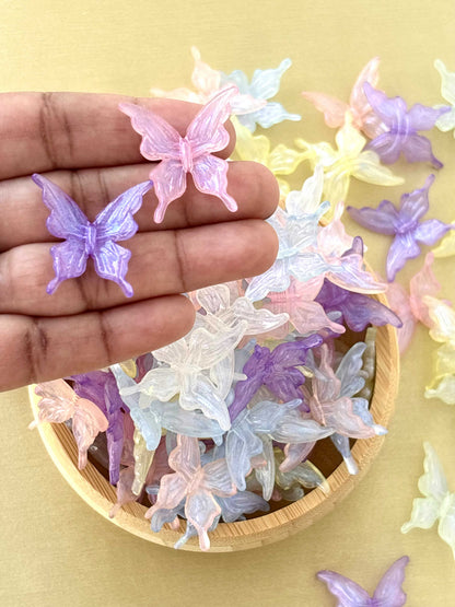 Sharp-Winged Iridescent Butterfly Beads