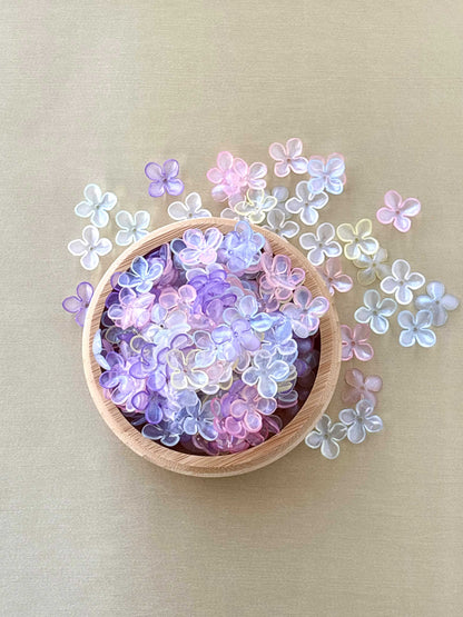 Pastel Acrylic Flower Spacer Beads