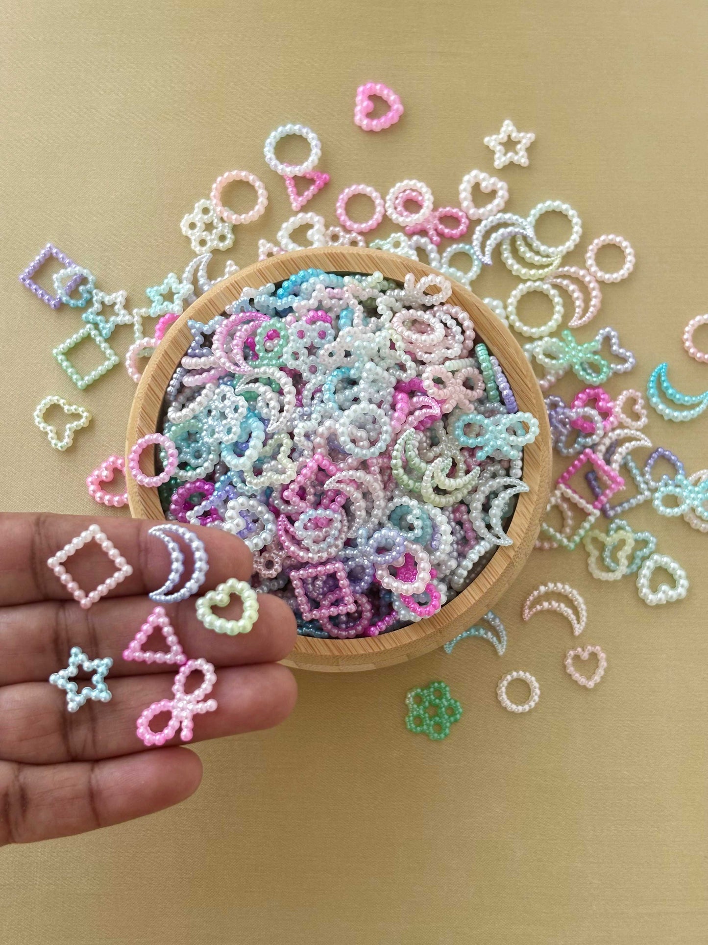 Mixed Celestial Geometric Beads