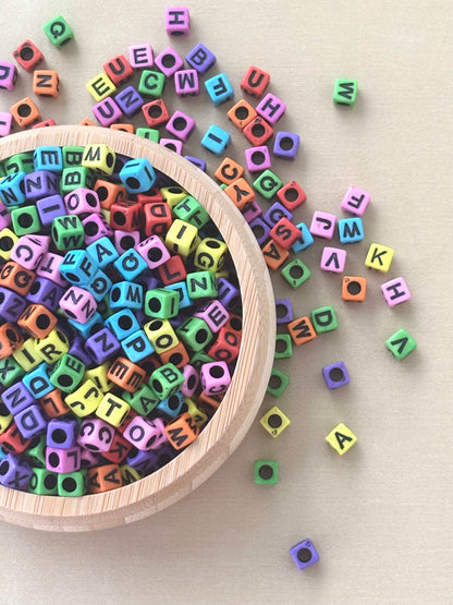 Vibrant Matte Letter Cubes