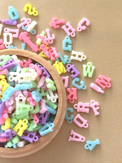 Soft-Hued Letter Beads