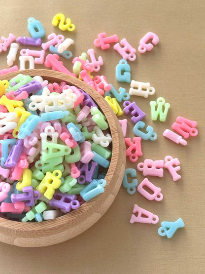 Soft-Hued Letter Beads