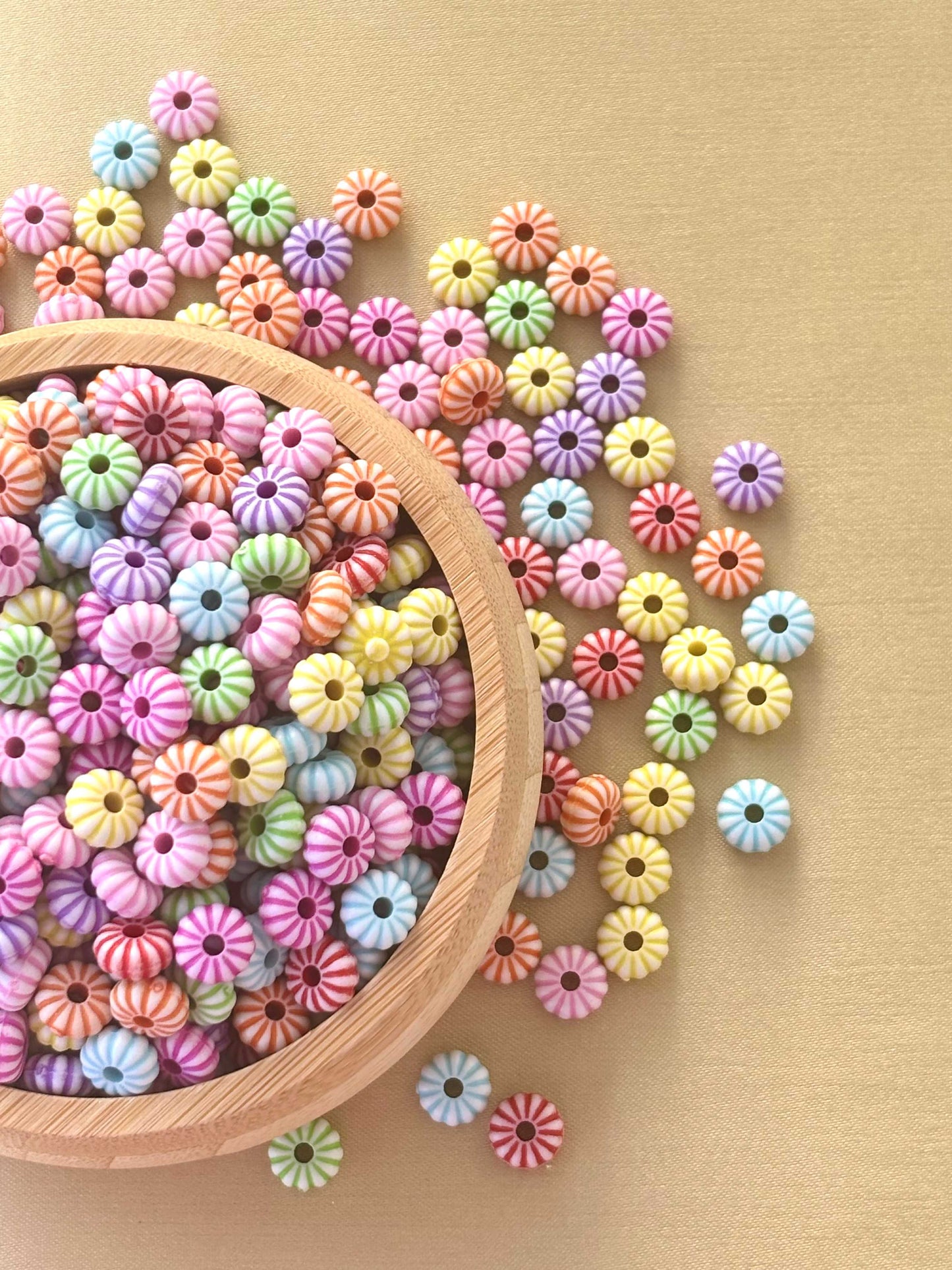 Striped Colorful Candy Beads