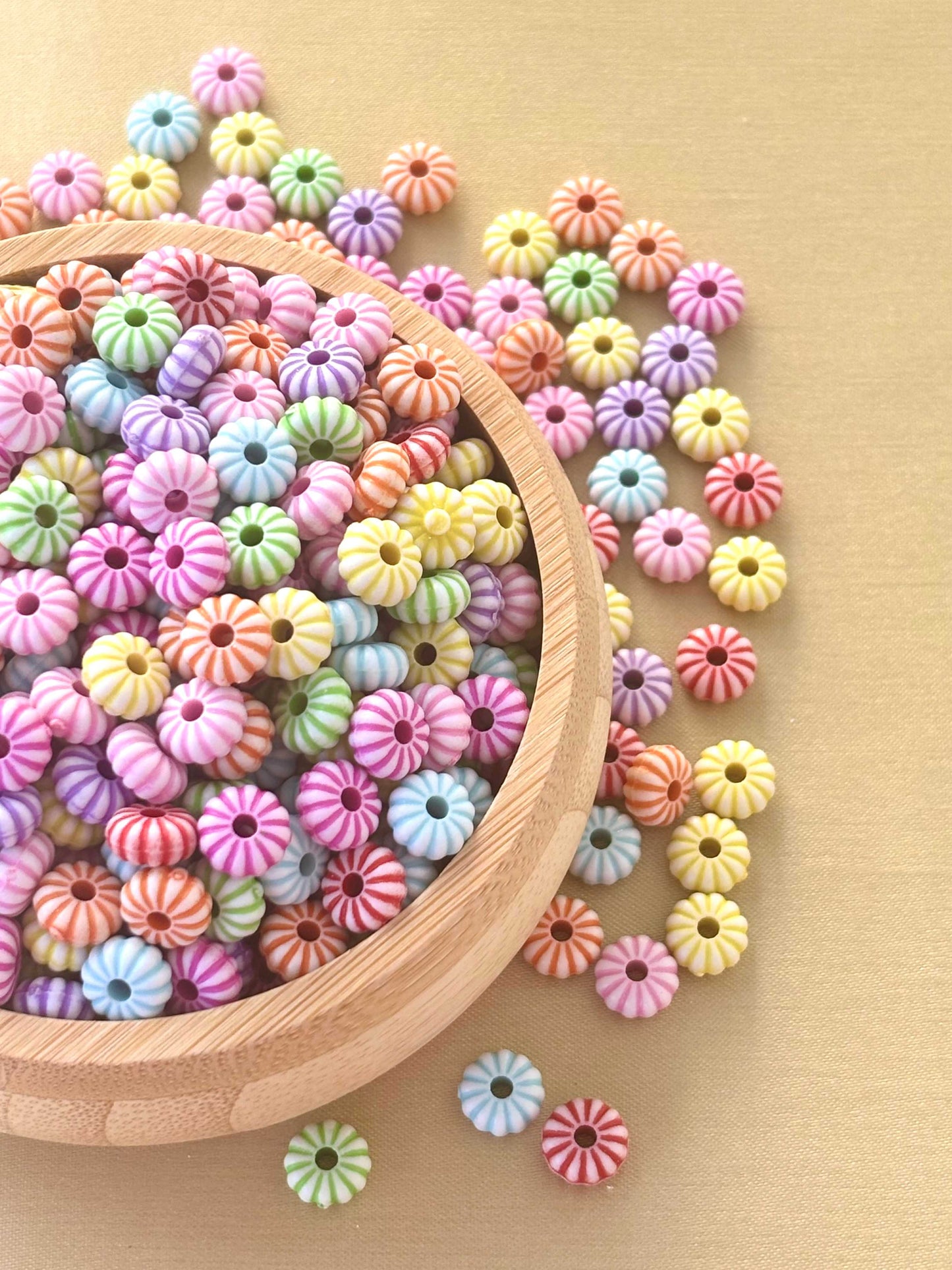 Striped Colorful Candy Beads