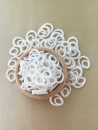 Pearl Infinity Loop Beaded Frames for Earrings and Pendants
