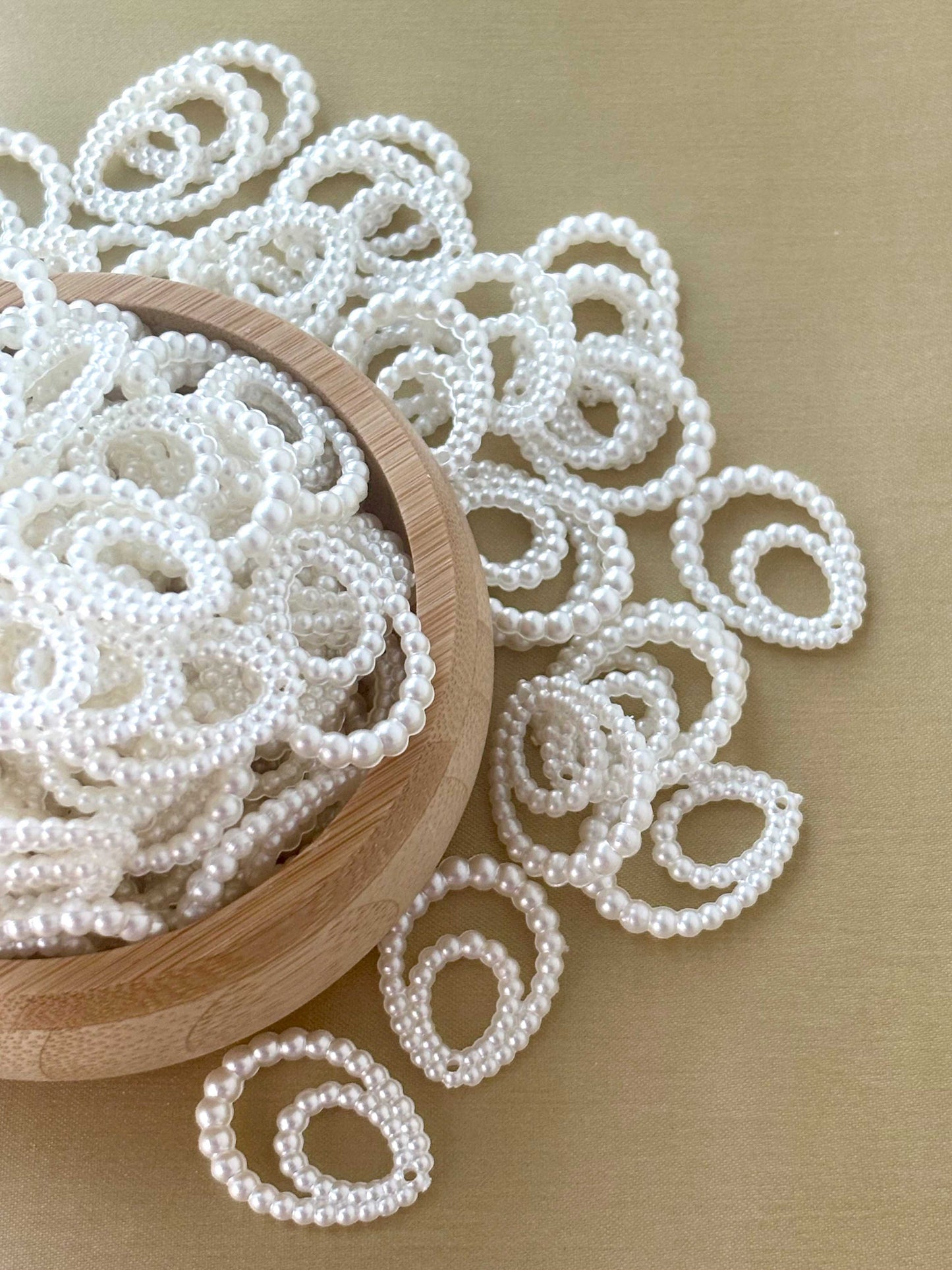 Pearl Infinity Loop Beaded Frames for Earrings and Pendants