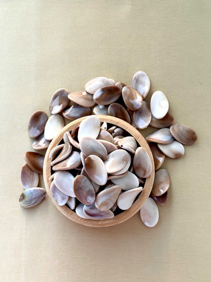 Large Marbled Earth Tone Teardrop Acrylic Beads