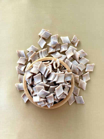Marbled Earth Tone Rhombus Acrylic Beads