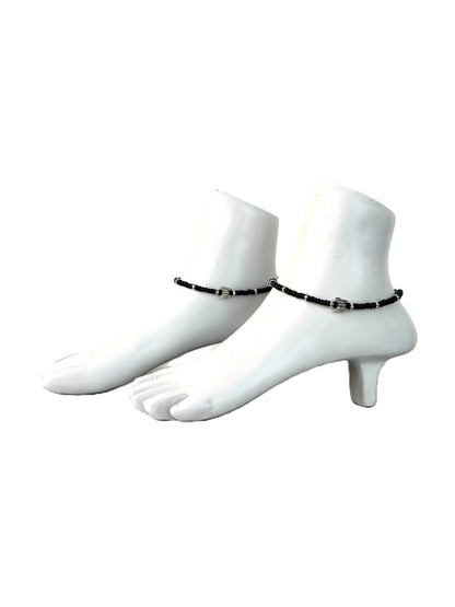Seed Beads with Butterfly Anklets Size 9.5