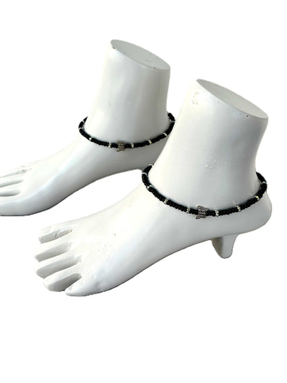 Seed Beads with Butterfly Anklets Size 10