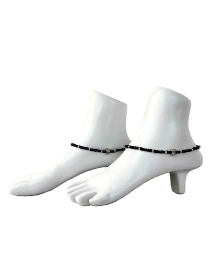 Seed Beads with Butterfly Anklets Size 10.5
