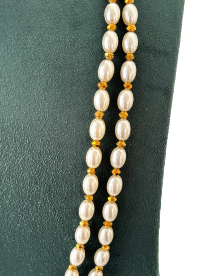 Champagne Crystal Medallion Necklace