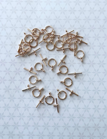 Plain Rose Gold Toggle Clasps