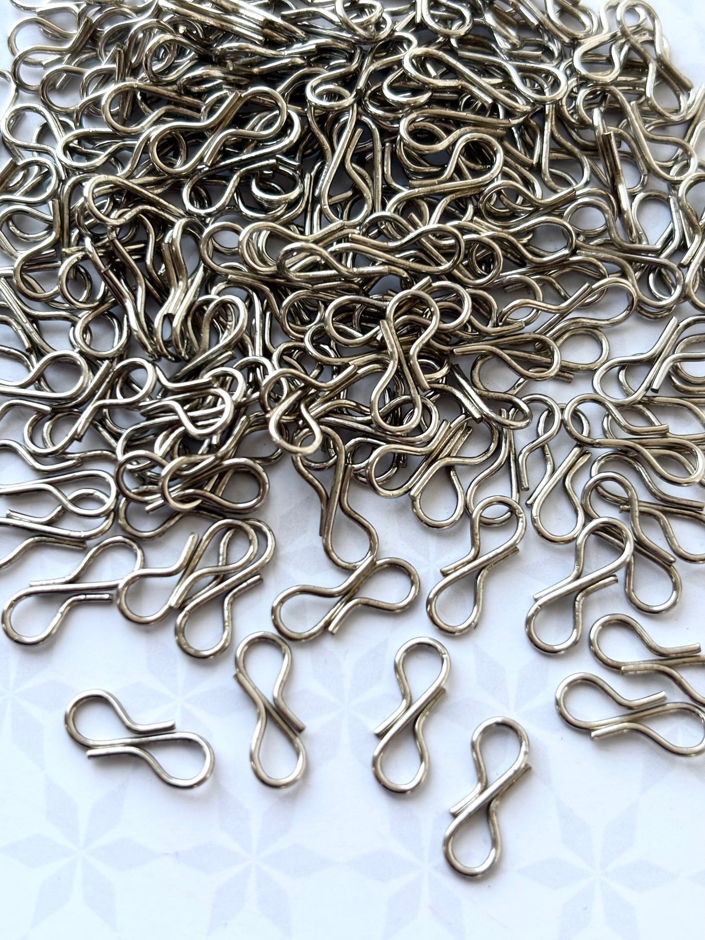 Rhodium Jewelry S-Hook Clasps