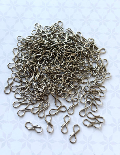 Rhodium Jewelry S-Hook Clasps