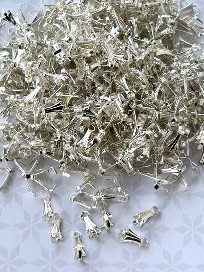Silver Pendant Pinch Bails