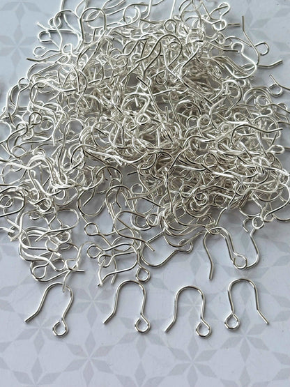 Silver Fish Hook Earring Wires
