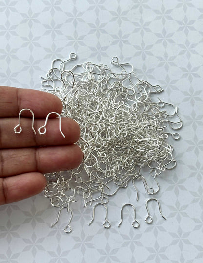 Silver Fish Hook Earring Wires