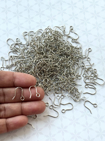 Rhodium Fish Hook Earring Wires