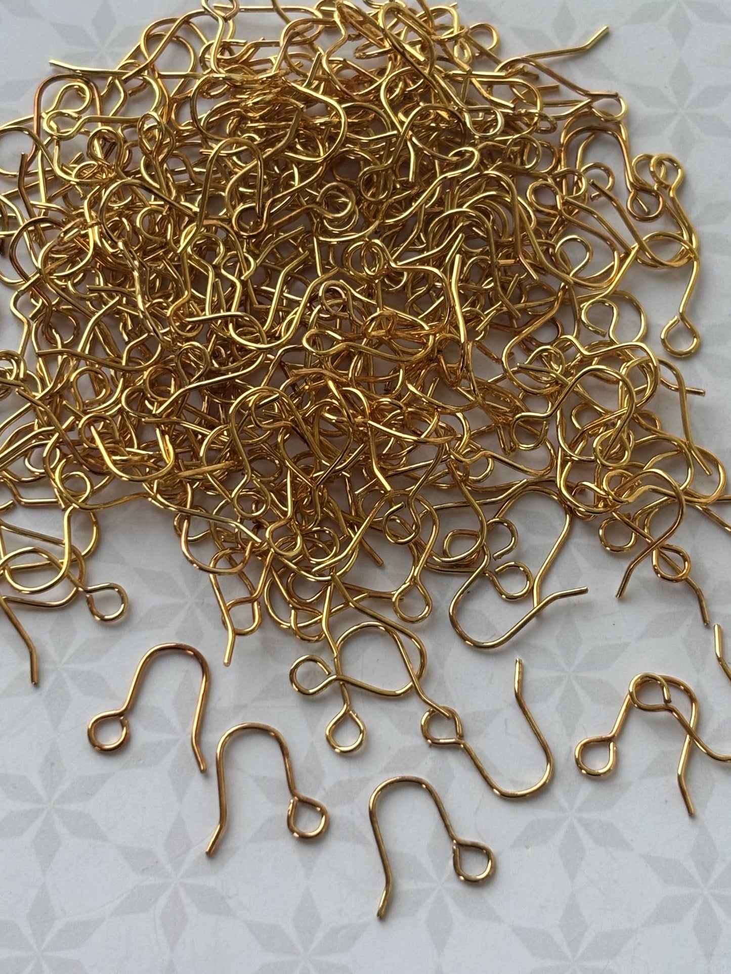 Simple Gold Fish Hook Earring Wires