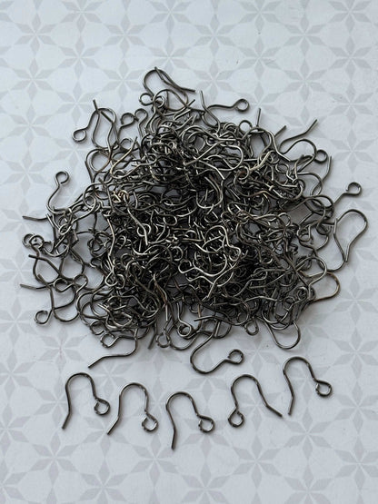 Simple Black Fish Hook Earring Wires