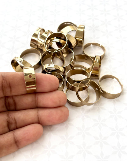 Mehandhi Color Wide Adjustable Ring Base