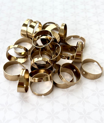Mehandhi Color Wide Adjustable Ring Base