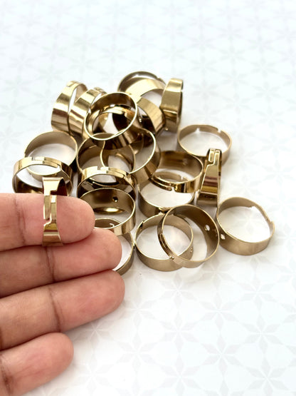 Mehandhi Color Wide Adjustable Ring Base