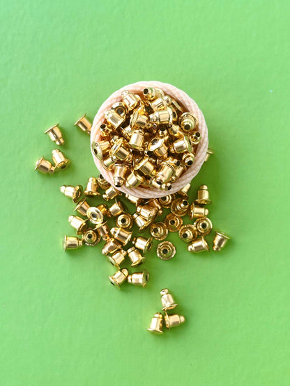 Gold Bullet Earring Backs