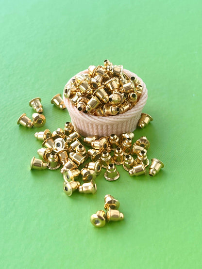 Gold Bullet Earring Backs